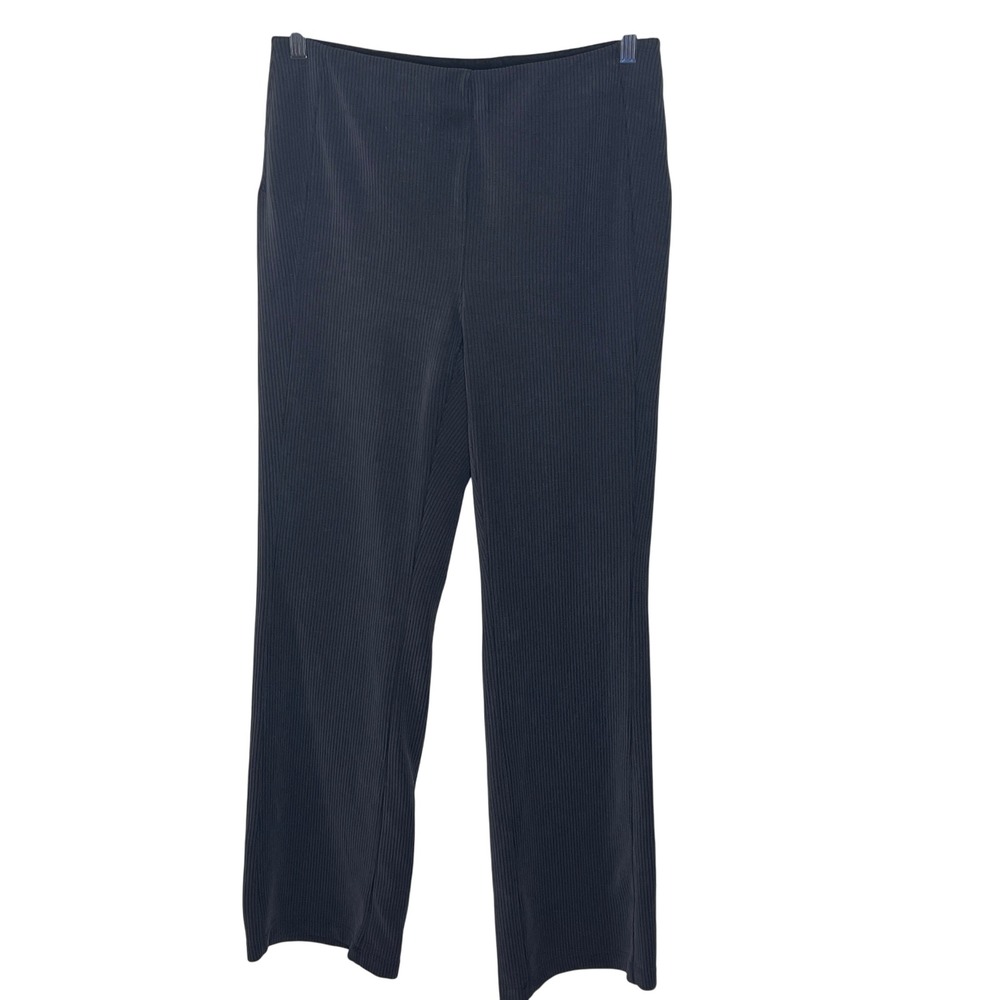 Lululemon Ribbed Softstreme Flare Pants Women's Size 12 Gray Comfort Athleisure